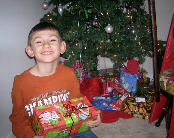 Caiden on Christmas